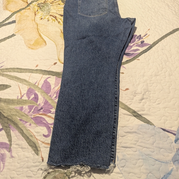 Good American Straight Leg Blue Jeans - Picture 1 of 4